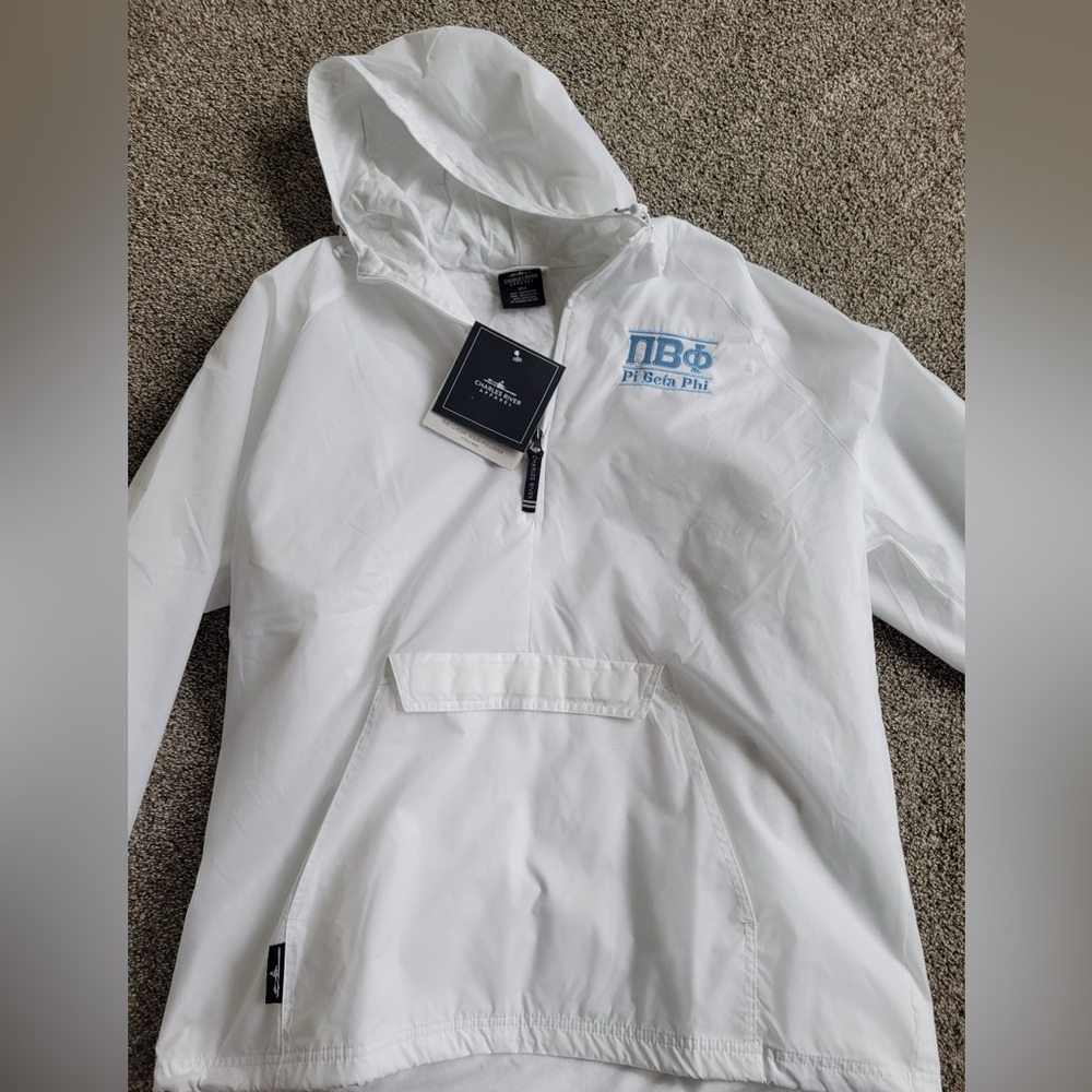 Pi Beta Phi White Raincoat